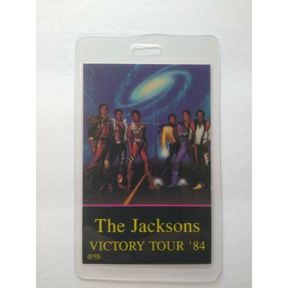 The Jacksons Victory Backstage Pass 1984 Original Michael Pop Soul Music Tour - Picture 5 of 6